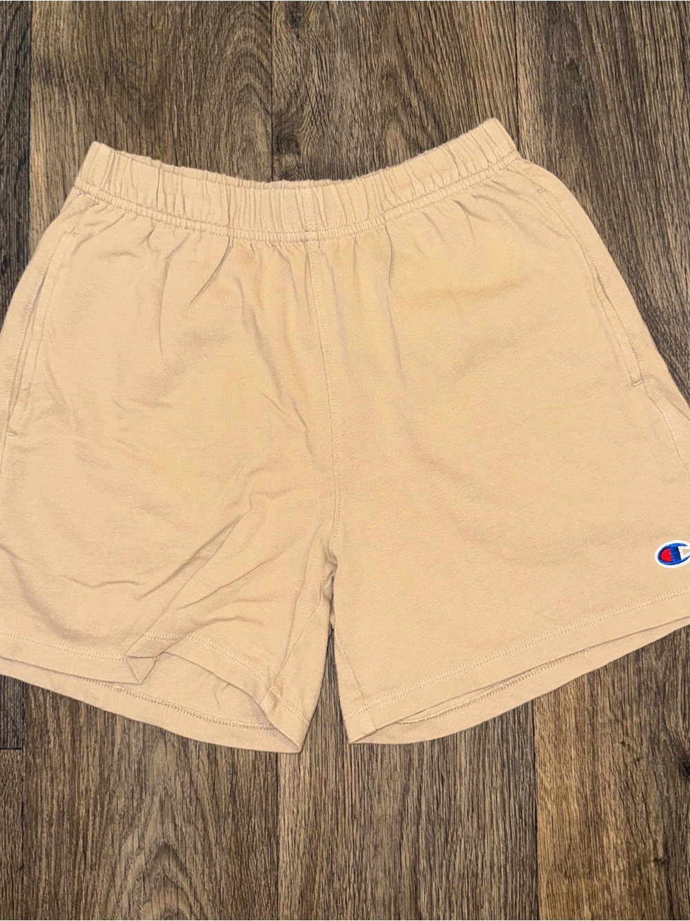 champion tan lounge shorts – xs